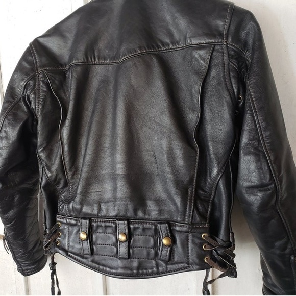 Langlitz Leather Jacket Moto Biker Motorcycle Cascade Horsehide XS S Petite - Picture 7 of 14